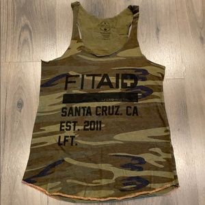 Fitaid Camo Racerback Tank Top Small